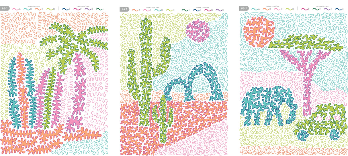 Lifelines FlowArt: Trace-By-Letter, Pack Your Bags