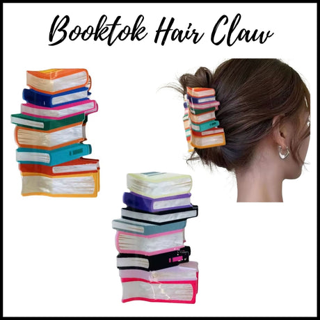 Book Stack Hair Claw
