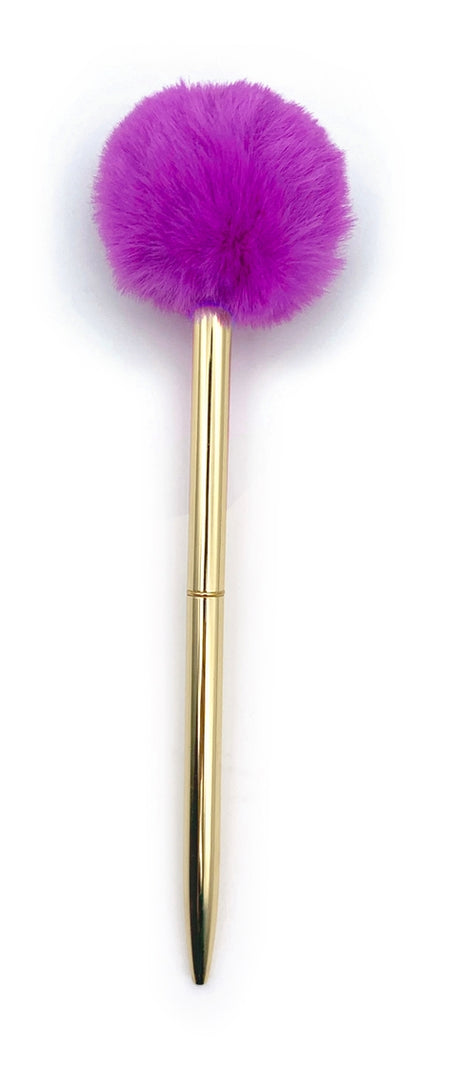 Plushest Pom Pom Pen White