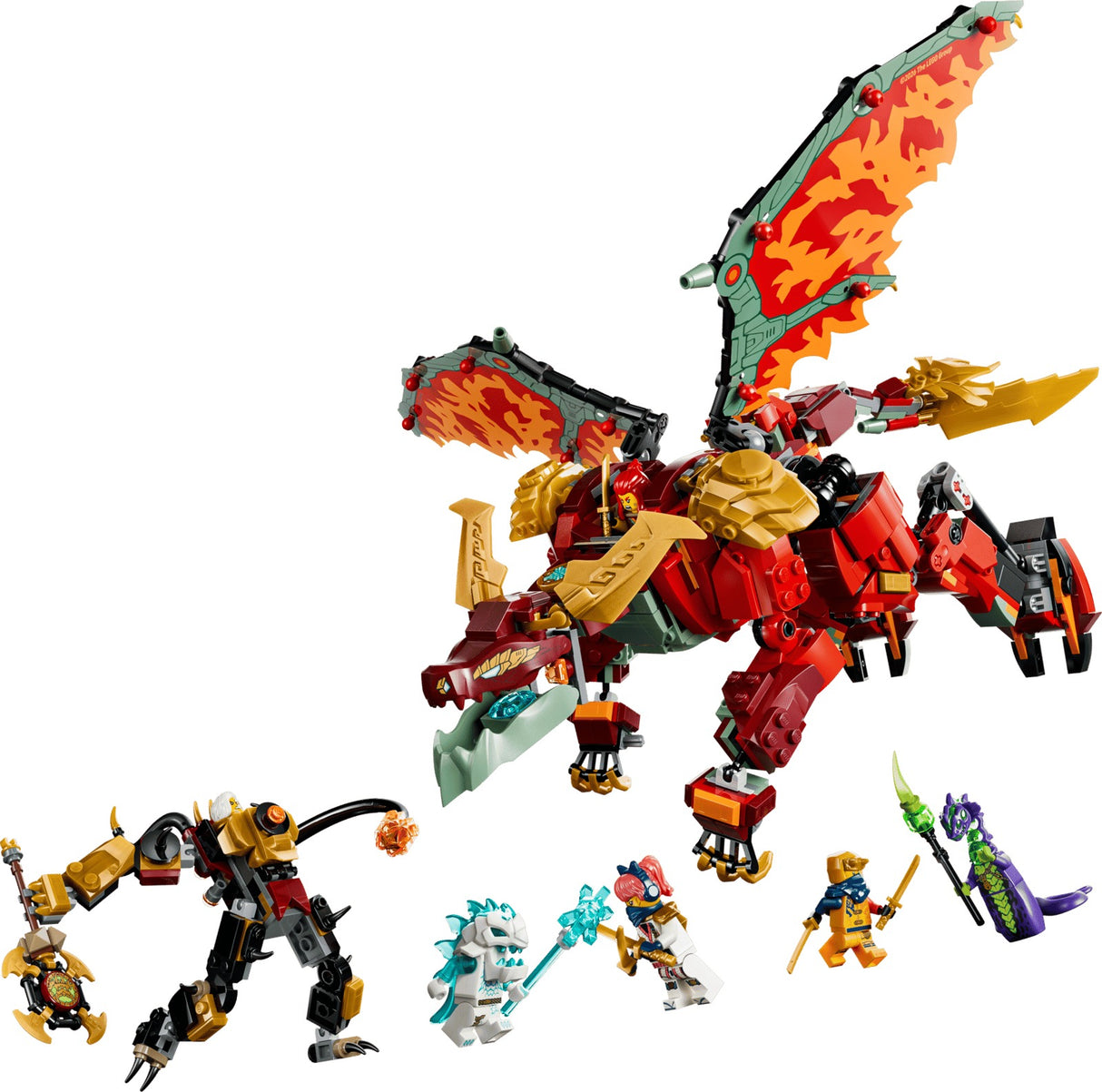 LEGO Ninjago 71868 Wyldfyre's Transforming Dragon Mech