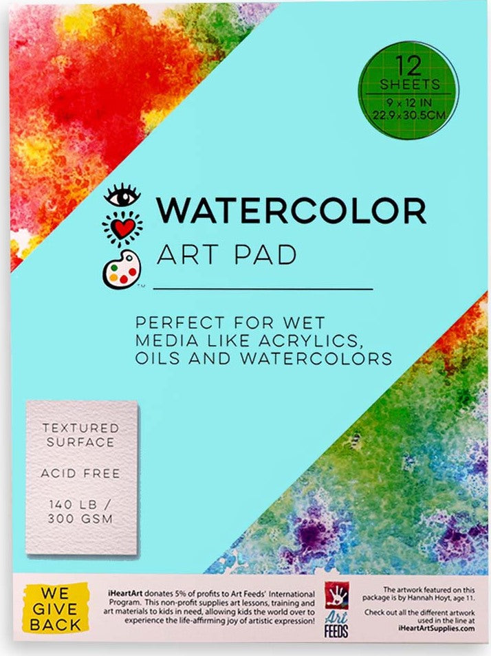 iHeart Art Watercolor Art Pad-9 X 12
