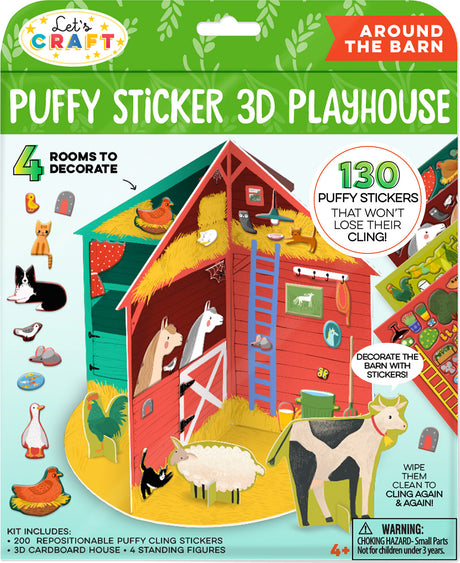 Puffy Sticker 3D Playhouse -Around the Farm