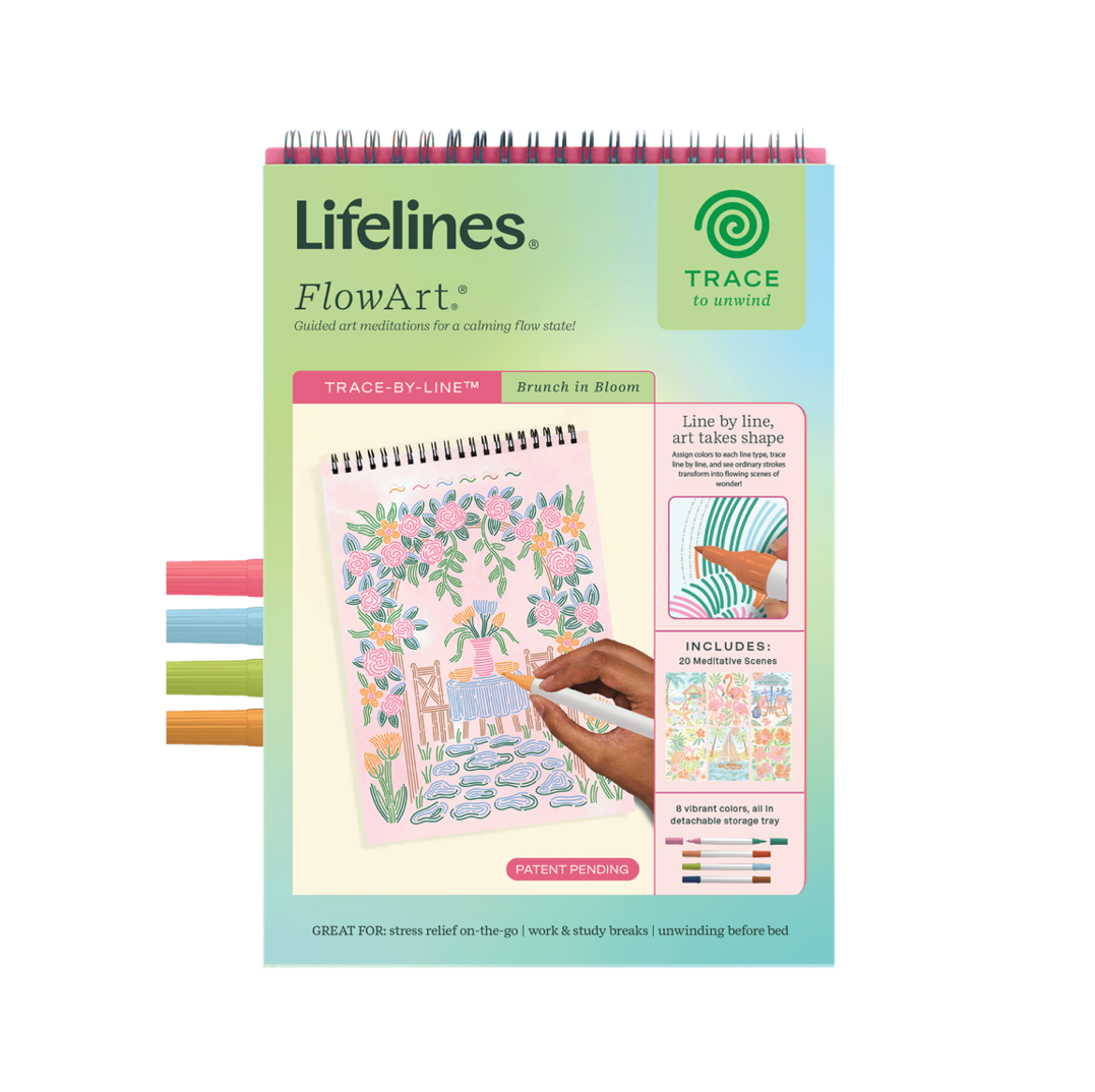 Lifelines FlowArt: Trace-by-Line, Brunch in Bloom