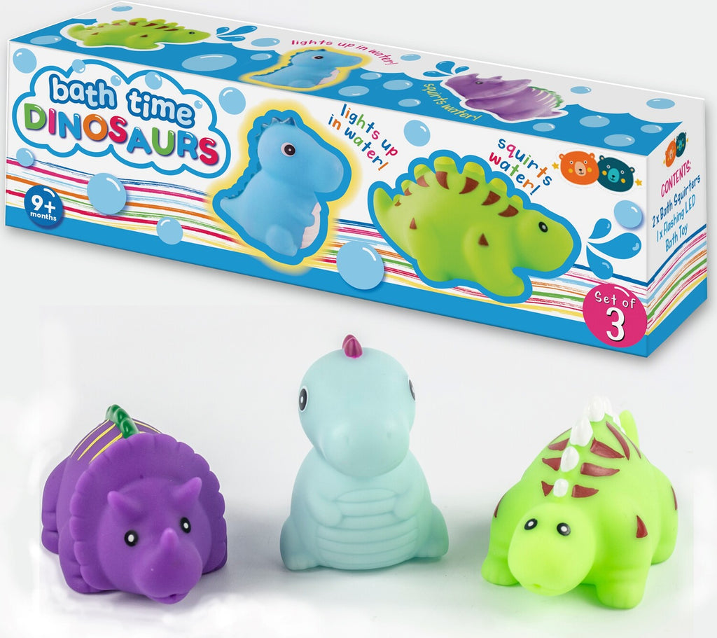 Bath Time Dinosaur Squirter and Light Up Set