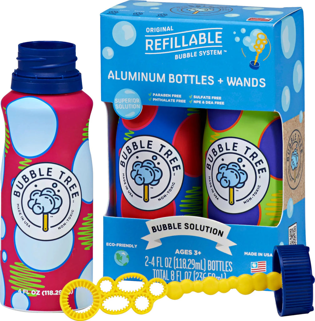 2 Pack Bubble Aluminum Bottles (assorted styles)