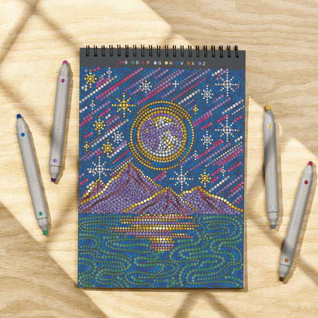 Lifelines FlowArt Dot by Dot Letter Into the Galaxy Metallic