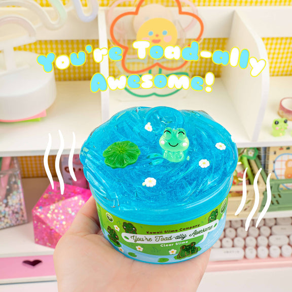 You're Toad-ally Awesome Clear Kawaii Slime