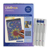 Lifelines FlowArt Dot by Dot Letter Into the Galaxy Metallic
