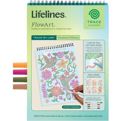 Lifelines FlowArt: Trace-By-Line, Woodland Whimsy