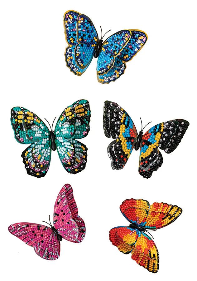 CA Deco Kit: 3D Butterflies (Set of 5)