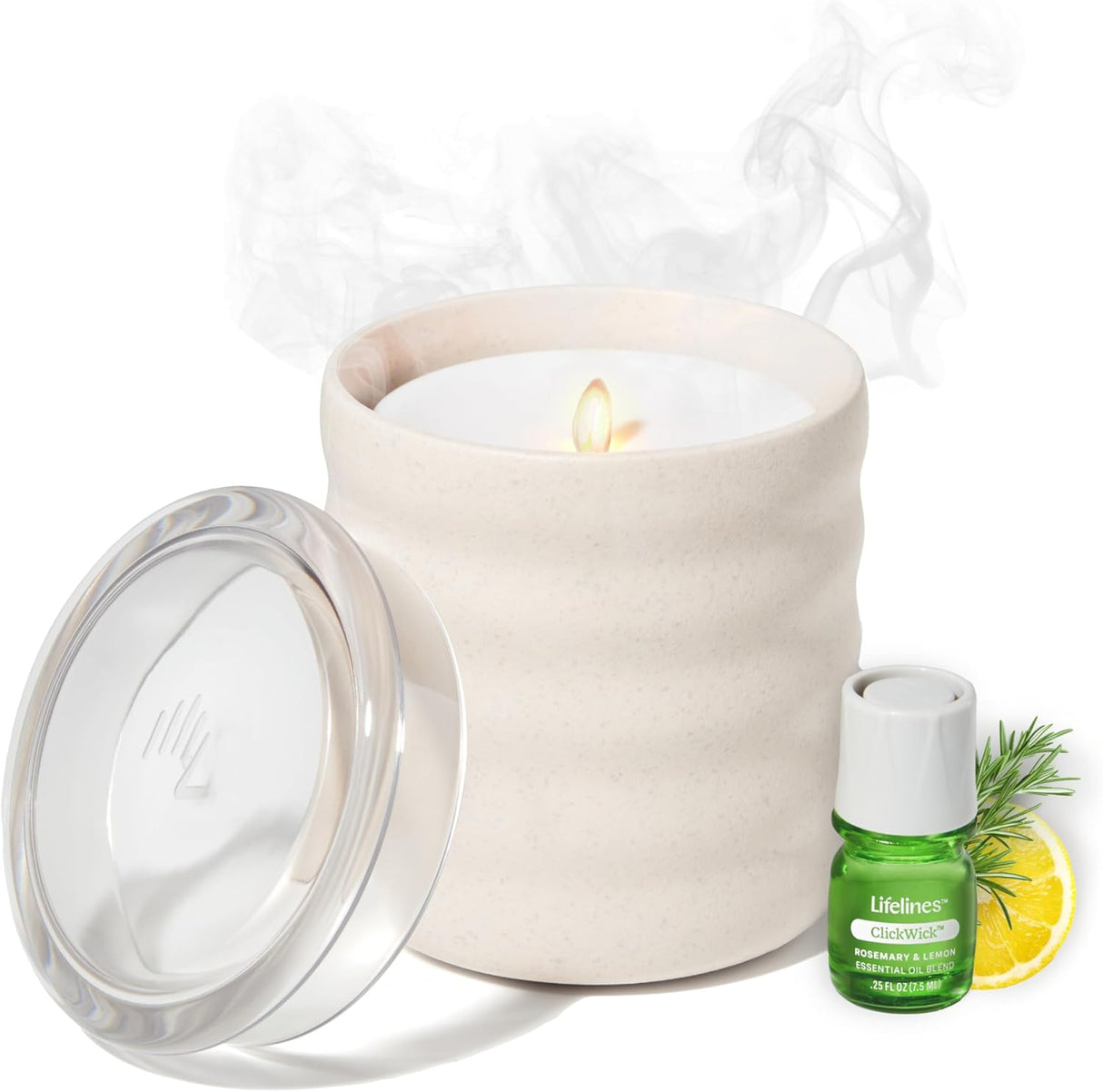 Lifelines Flameless Candle Diffuser Bubble Cream