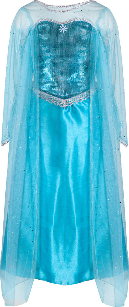 Ice Queen Dress With Cape (Size 3-4)