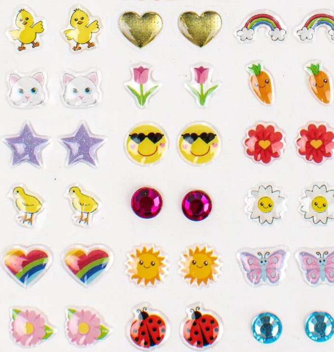 Spring Flowers Sticker Earrings