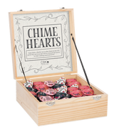 Inspirational Text with Flowers Chime Heart