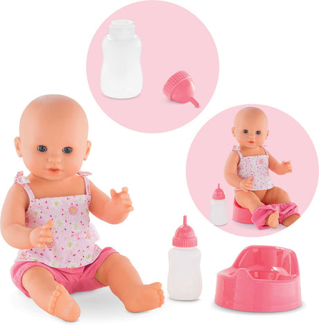 Corolle Emma 14" Drink & Wet Bath Baby New Version