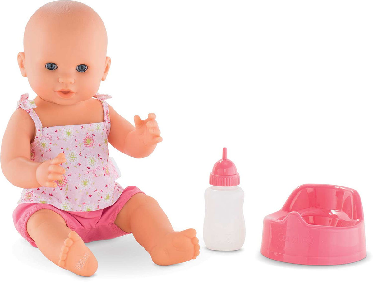 Corolle Emma 14" Drink & Wet Bath Baby New Version