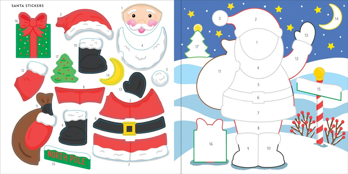 My First Color-By-Sticker Book - Christmas