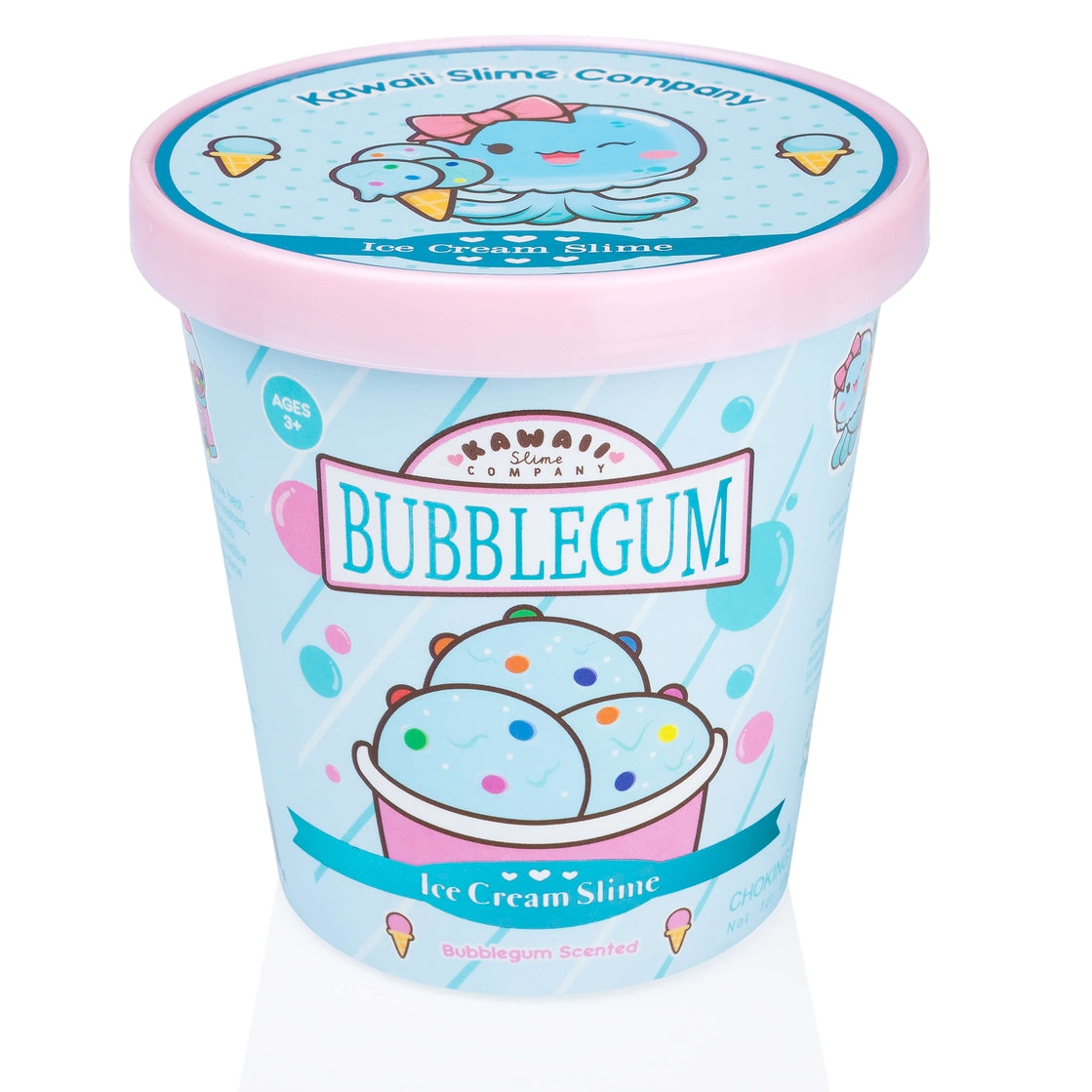 Bubblegum Scented Ice Cream Pint Kawaii Slime