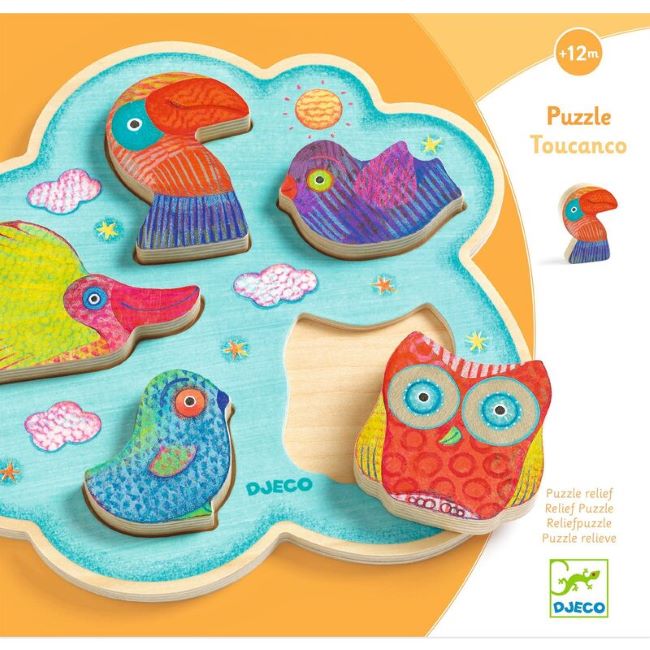 Djeco Wooden Puzzles Toucanco