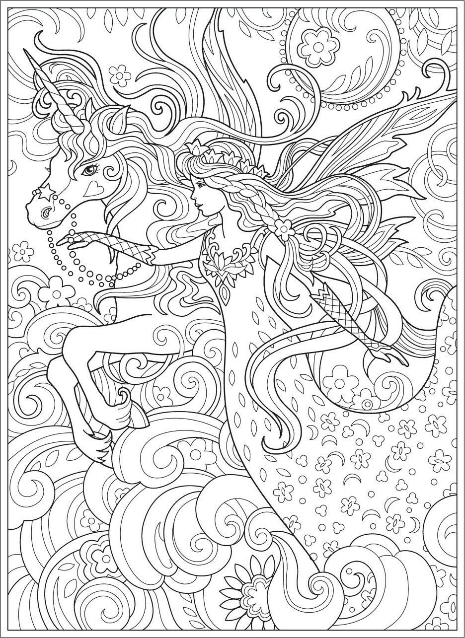 Creative Haven Magical Fairies Coloring Book