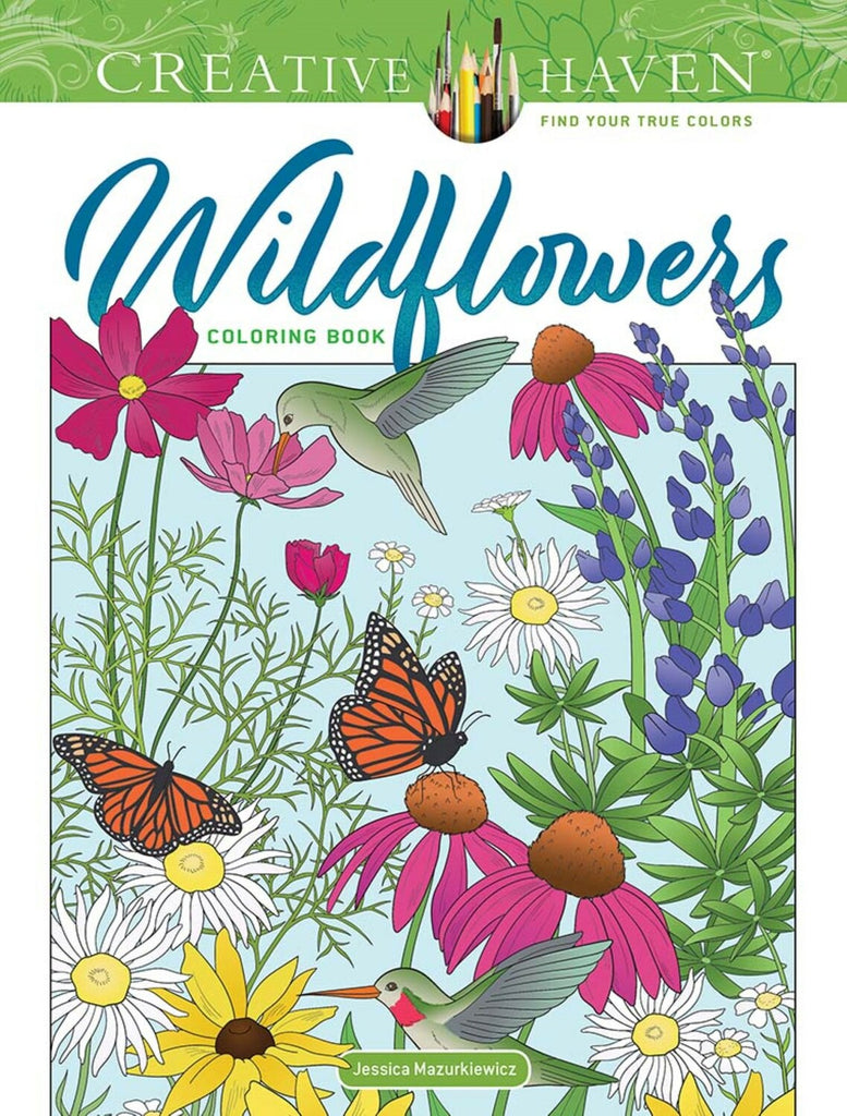 Creative Haven Wildflowers Coloring Book