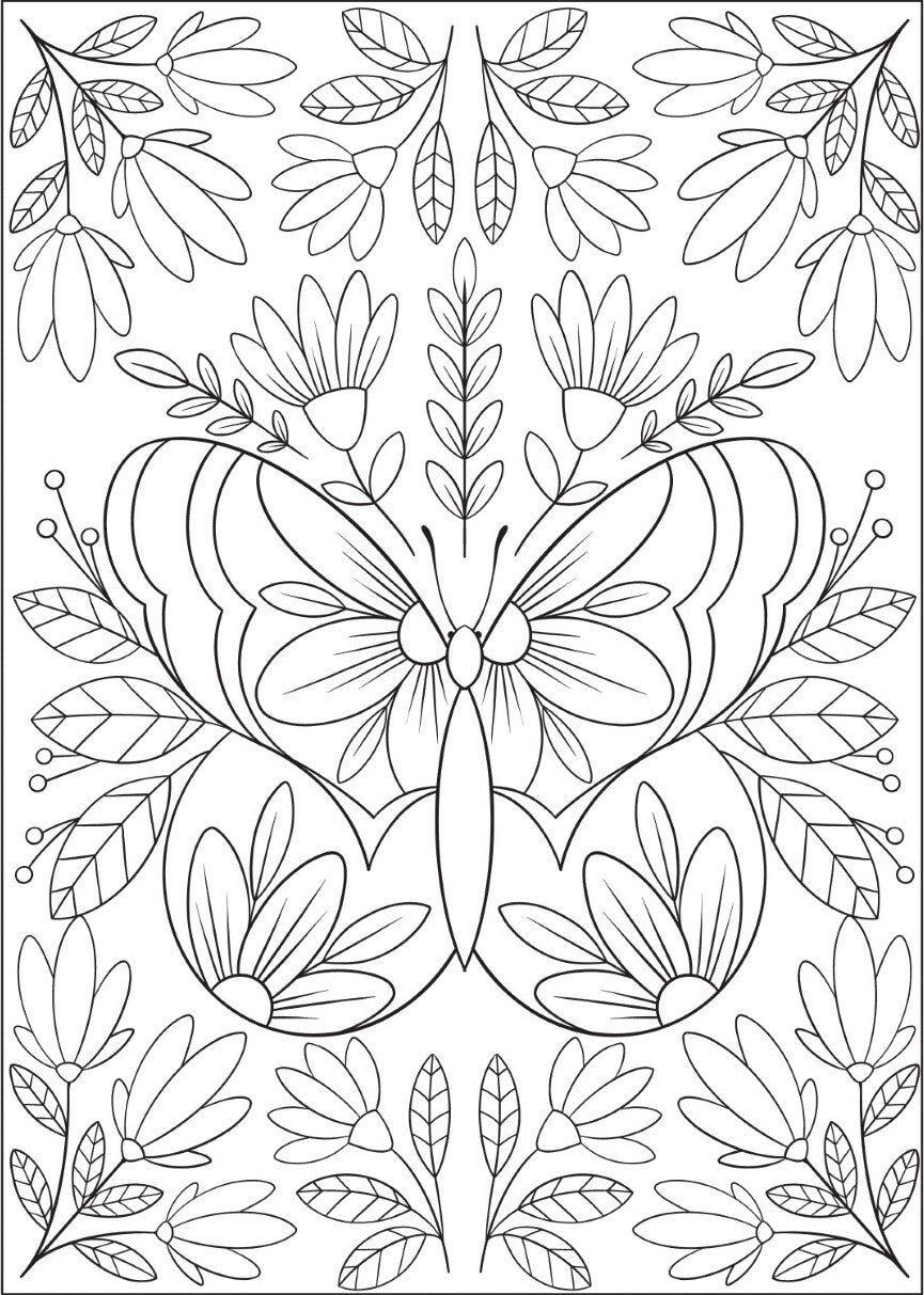Creative Haven Boho Bugs Coloring Book