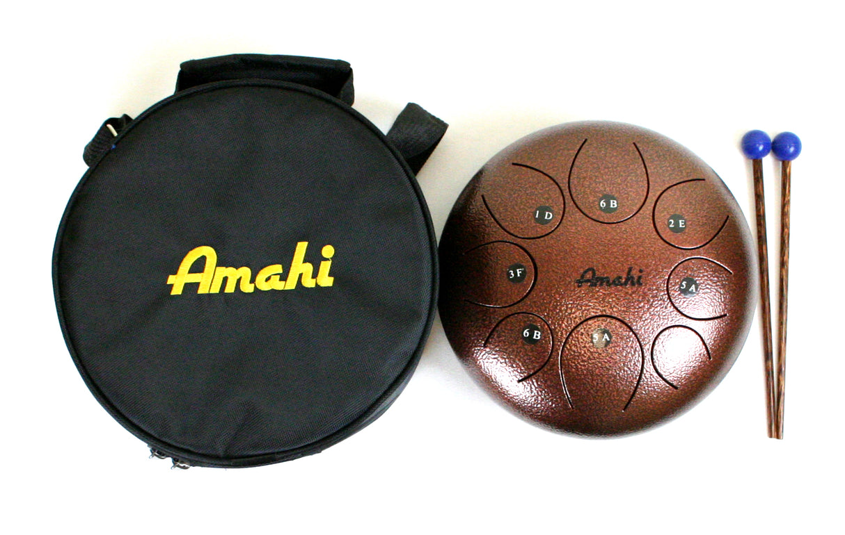 10" Steel Tongue Drum Bronze