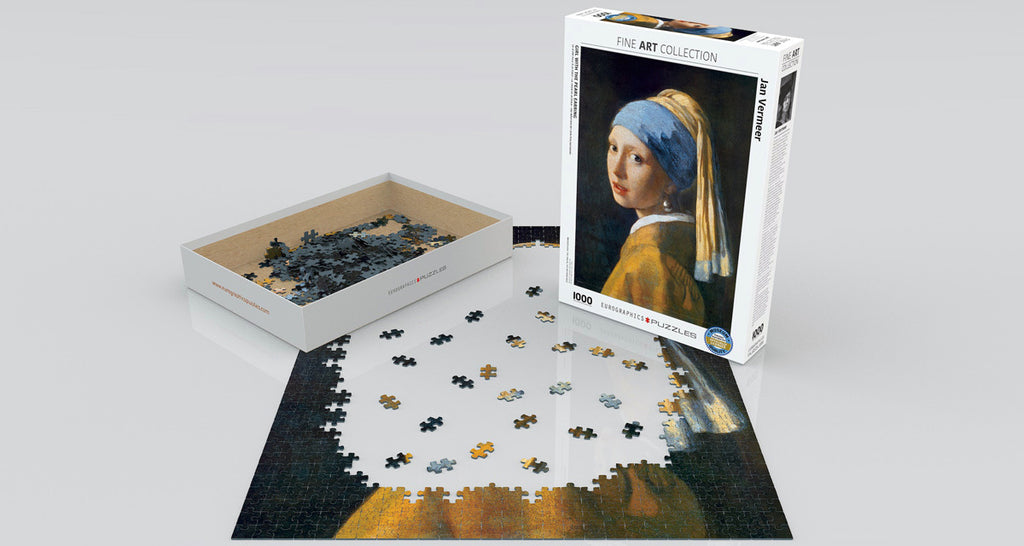 Girl with the Pearl Earring by Jan Vermeer de Delft 1000-Piece Puzzle