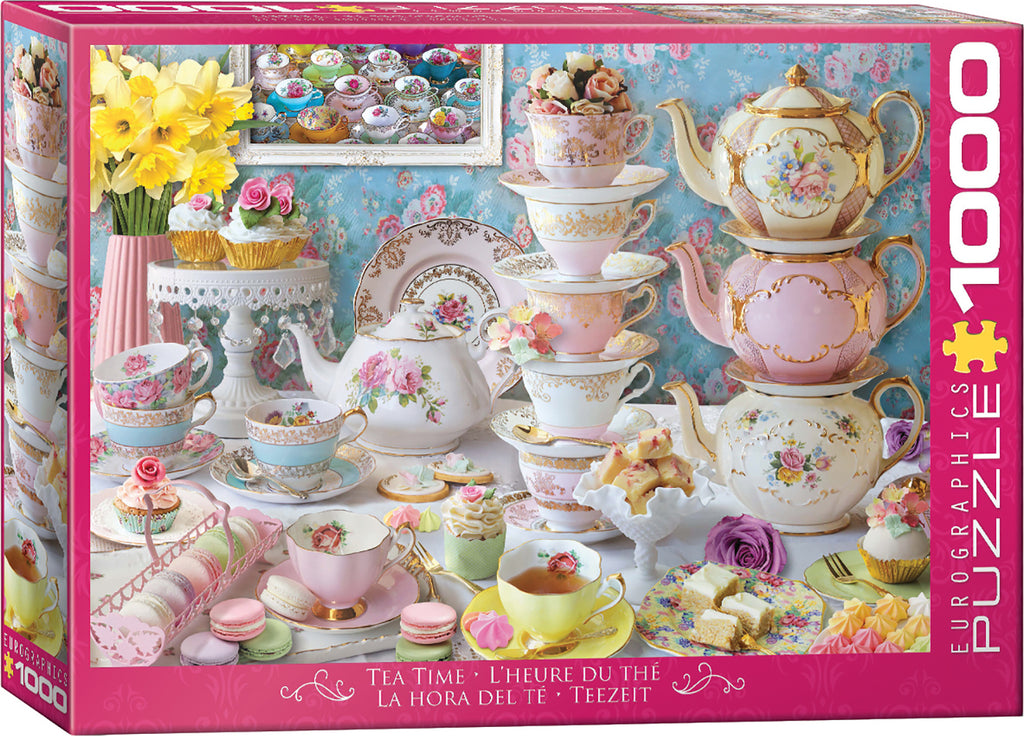 Tea Table (1000 pc puzzle - Vintage Tea Set )