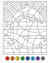 Color By Number Under the Sea