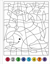 Color By Number Under the Sea