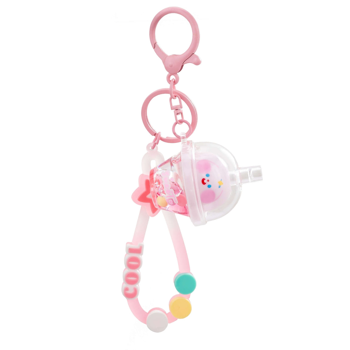 Sweet Pals Boba Liquid Effect Sensory Keychain - Pink