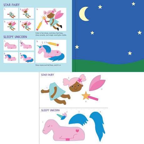 Sticker & Draw Unicorns & Friends (Create 30 Images)