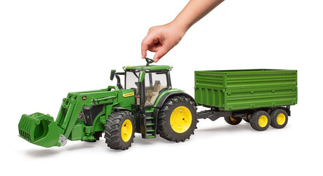 Bruder John Deere 7R350 Tractor with Bucket & Trailer