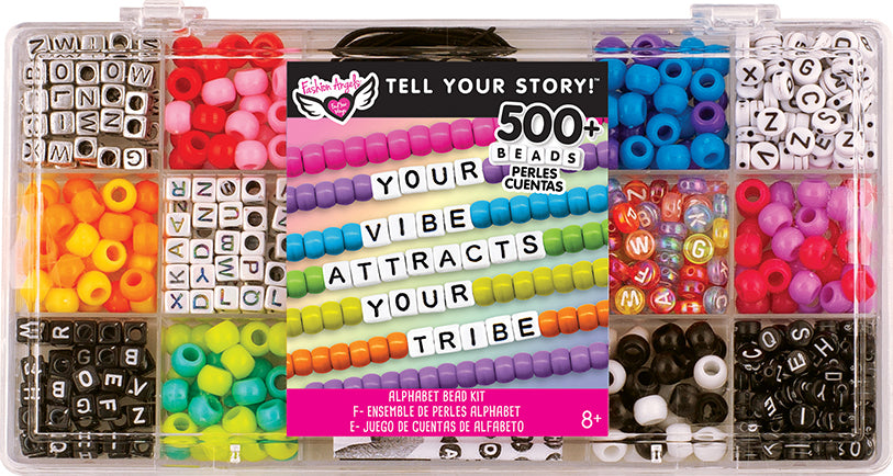Tell Your Story Rainbow Alphabet Bead Case - Small