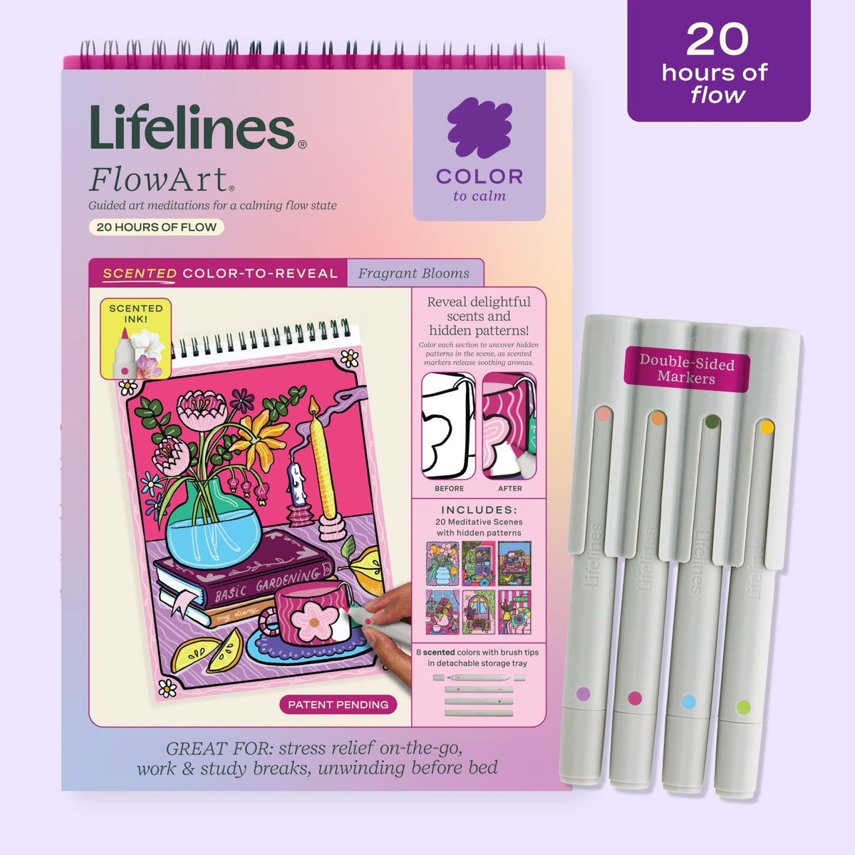 Lifelines FlowArt Color-to-Reveal Fragrant Blooms