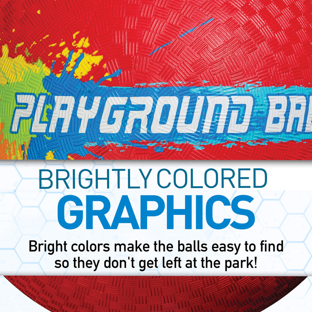 Four Square Playground Ball (Assorted Colors)