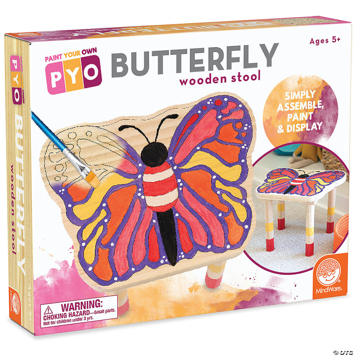 PYO Wooden Stool: Butterfly