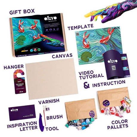 OKTO DIY 3D Painting Set Koi Carp