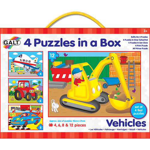 4 Puzzles in a box Vehicles