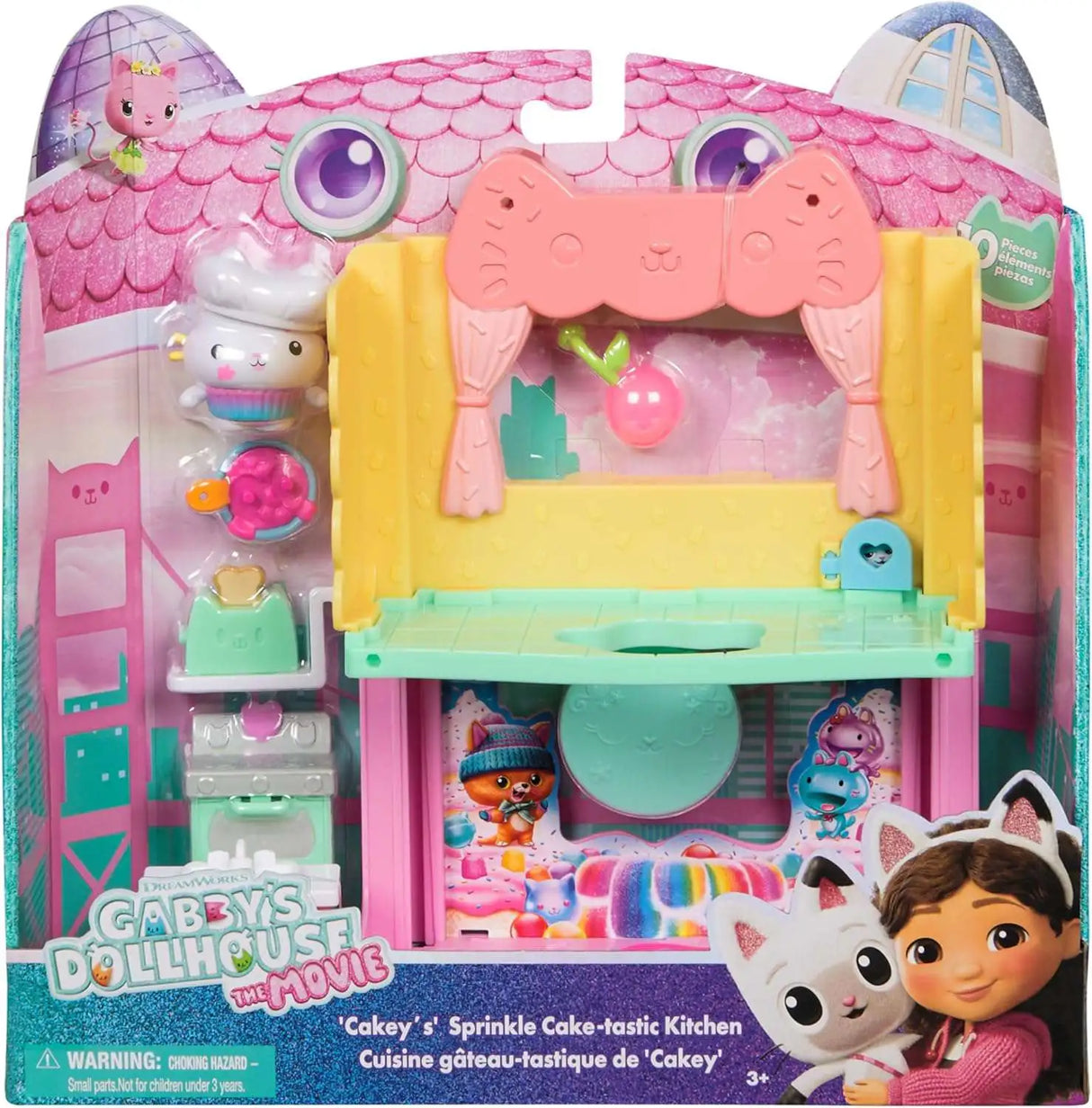 Gabby's Dollhouse The Movie Cakey's Sprinkle Cake-Tastic