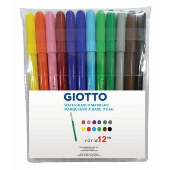Giotto Water Based Markers 12 Pack