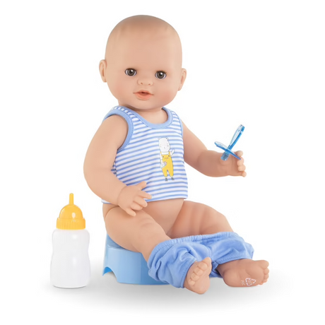 Corolle Paul 14" Drink & Wet Bath Baby New Version