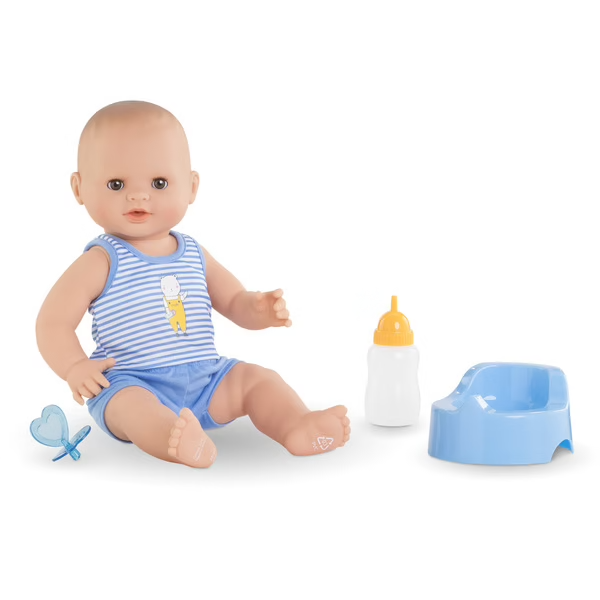 Corolle Paul 14" Drink & Wet Bath Baby New Version
