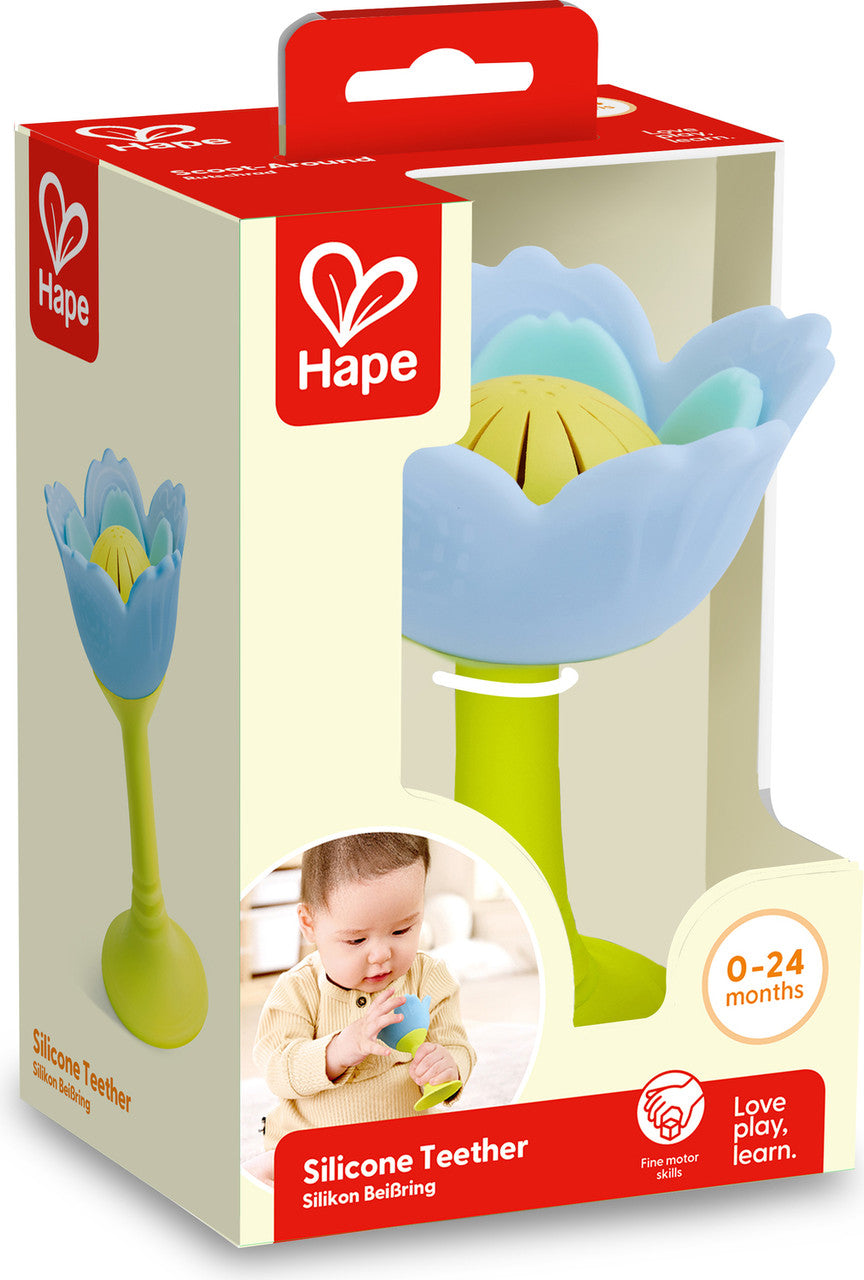Hape E0138 Rattle & Teether Blue