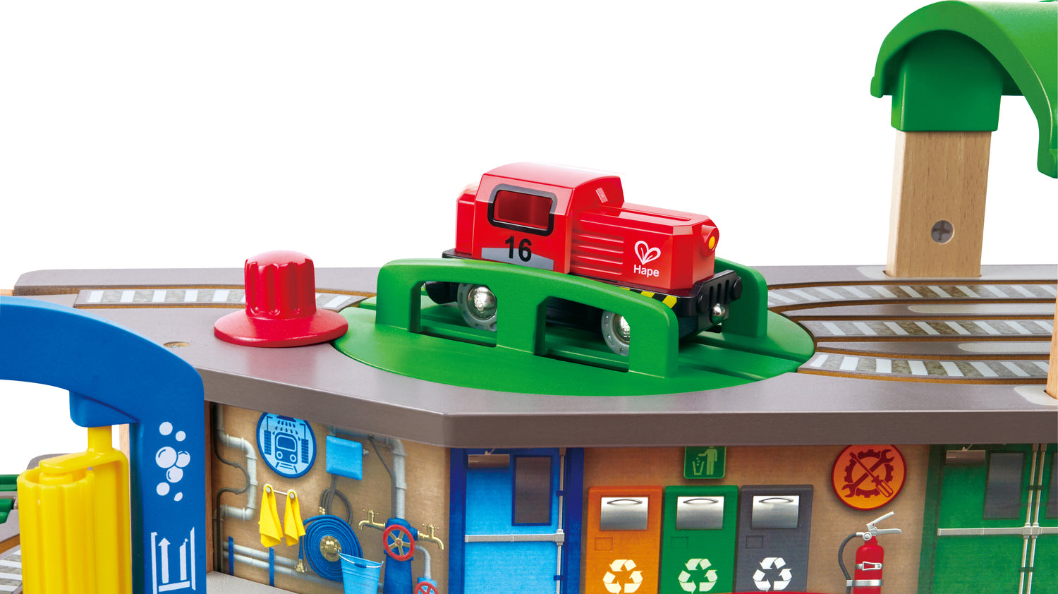 Hape E3883 Multi-Level Railway City Set – Turner Toys