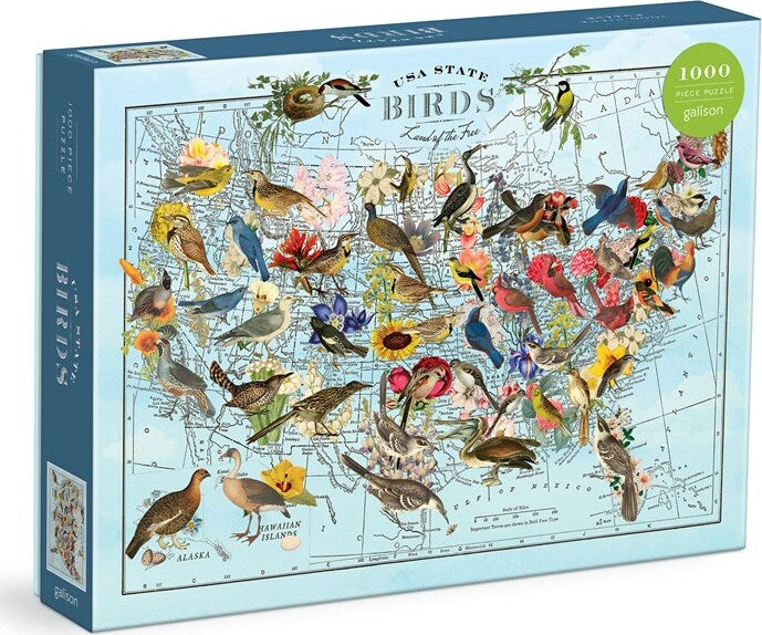 Wendy Gold State Birds 1000 Piece Puzzle