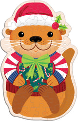 Cinnamon Otter 48 Piece Scratch and Sniff Shaped Mini Pzl