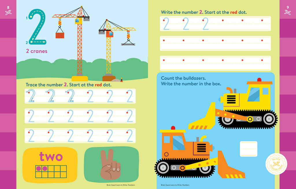 Brain Quest Learn to Write: Numbers