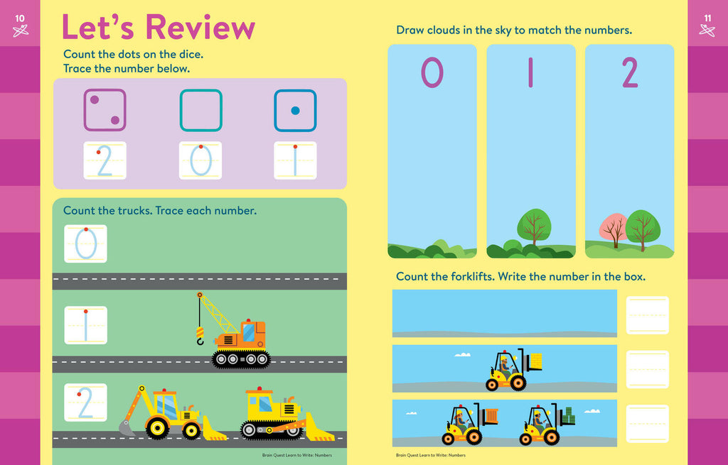 Brain Quest Learn to Write: Numbers